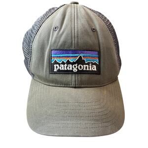 Thrashed Patagonia OSFA grey mesh adjustable  hat bleached